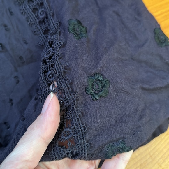 FREE PEOPLE XS Deep Plum Charlotte Tunic Modal Viscose Boho Mini Dress - Picture 9 of 11